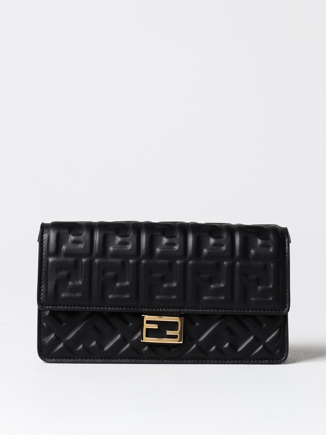 Giglio Borsa wallet Fendi in nappa con monogram FF all over