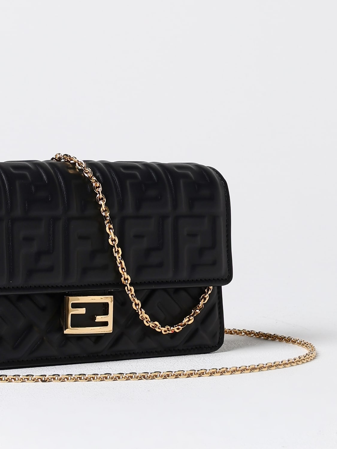 FENDI MINITASCHE: Schultertasche damen Fendi, Schwarz - Img 4