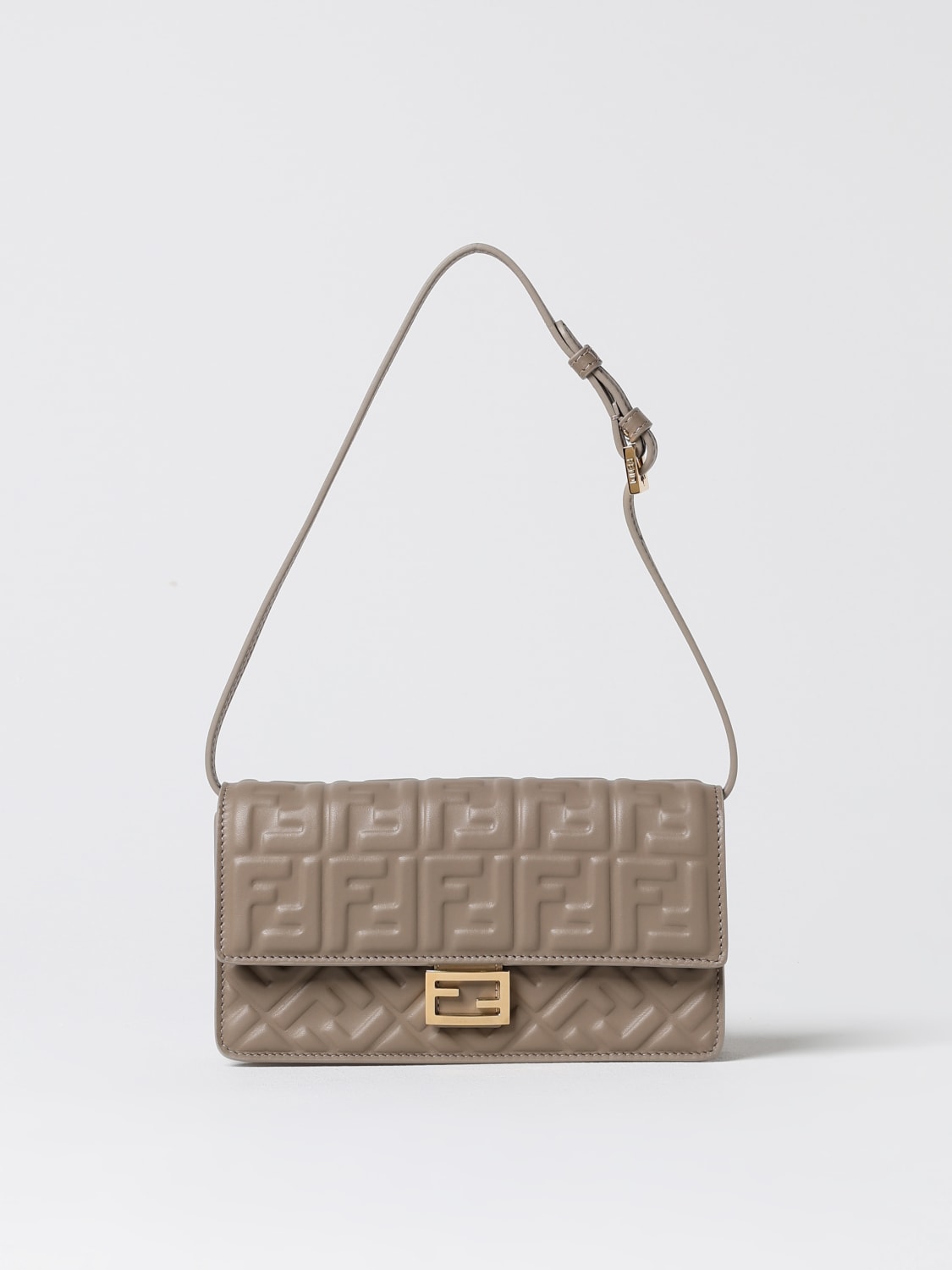 Giglio Borsa wallet Fendi in nappa con monogram FF all over