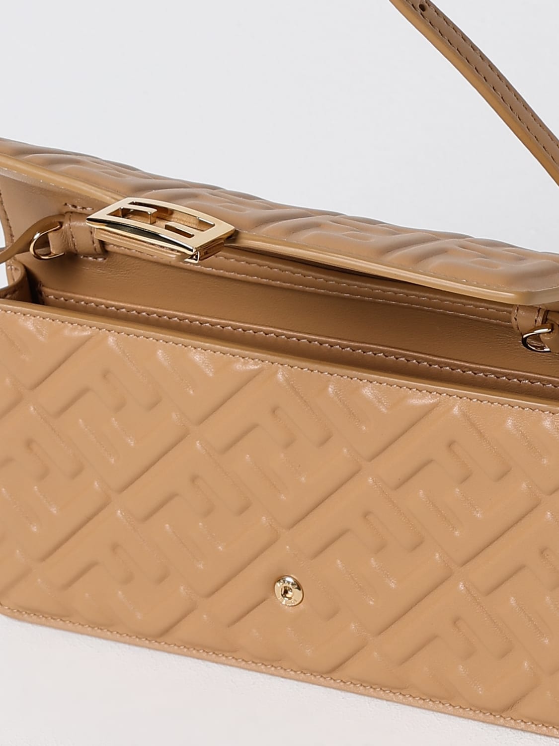 FENDI MINITASCHE: Schultertasche damen Fendi, Camel - Img 5