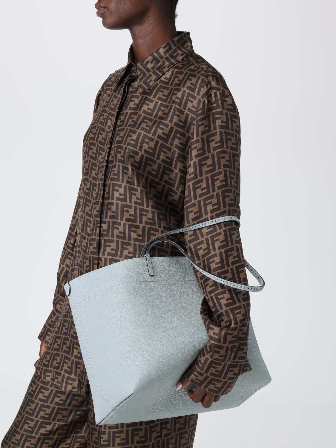 FENDI SHOULDER BAG: Shoulder bag woman Fendi, Blue 1 - Img 2