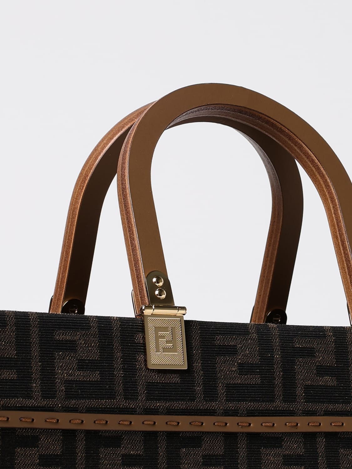 FENDI HANDBAG: Shoulder bag woman Fendi, Tobacco - Img 4