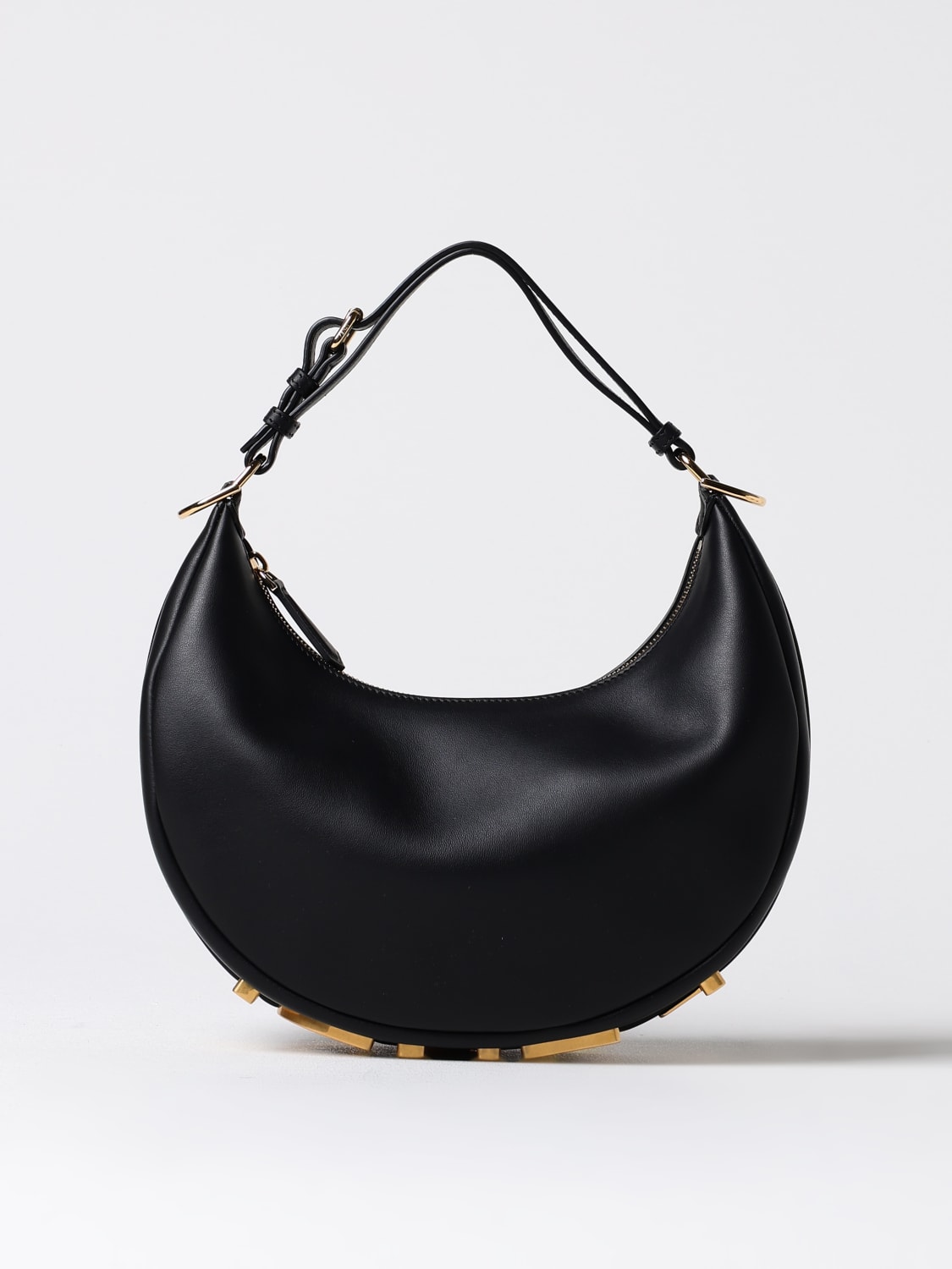 Black fendi fashion shoulder bag