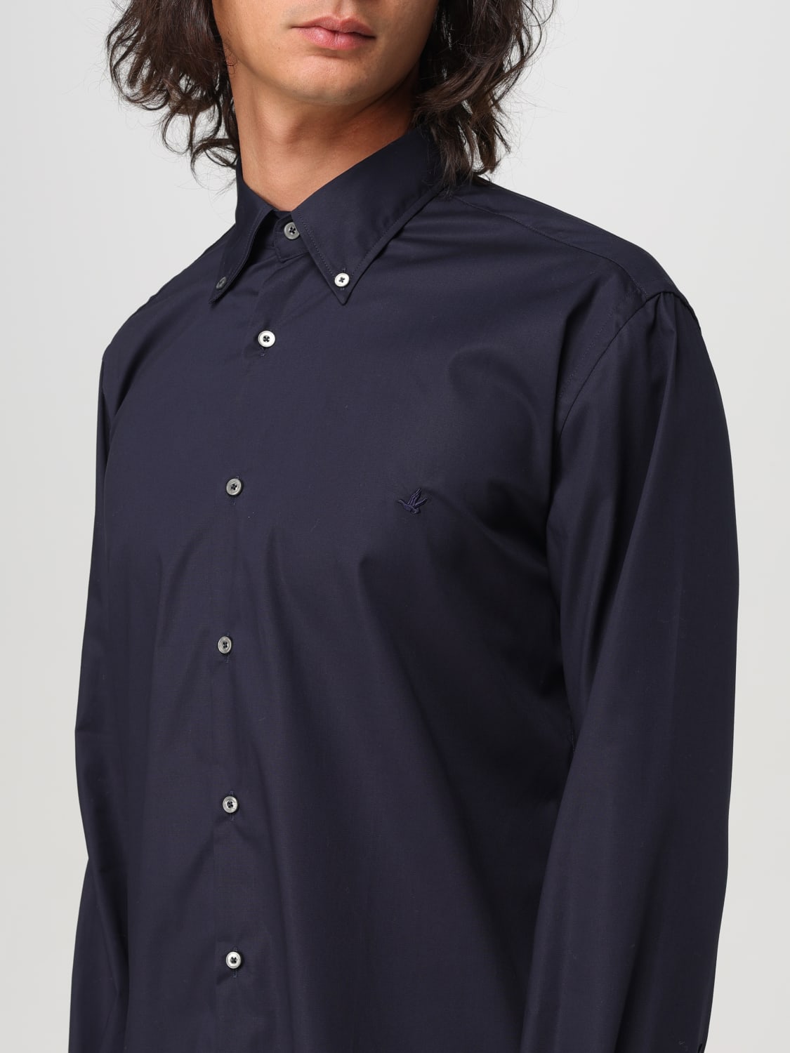 BROOKSFIELD CAMICIA: Camicia in popeline di cotone Brooksfield, Blue - Img 3