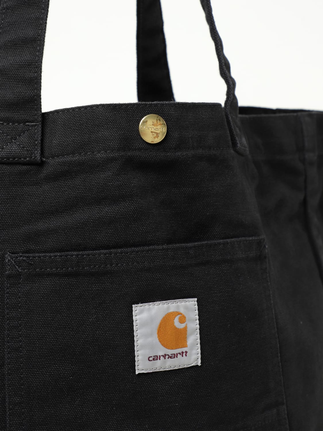 CARHARTT WIP BORSA: Borsa Bayfield Carhartt Wip in canvas di cotone organico , Nero - Img 3