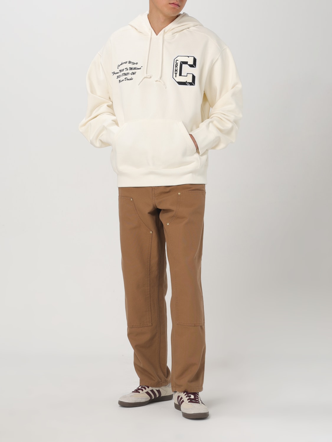 CARHARTT WIP スウェットシャツ: スウェットシャツ メンズ Carhartt Wip, ホワイト - Img 2