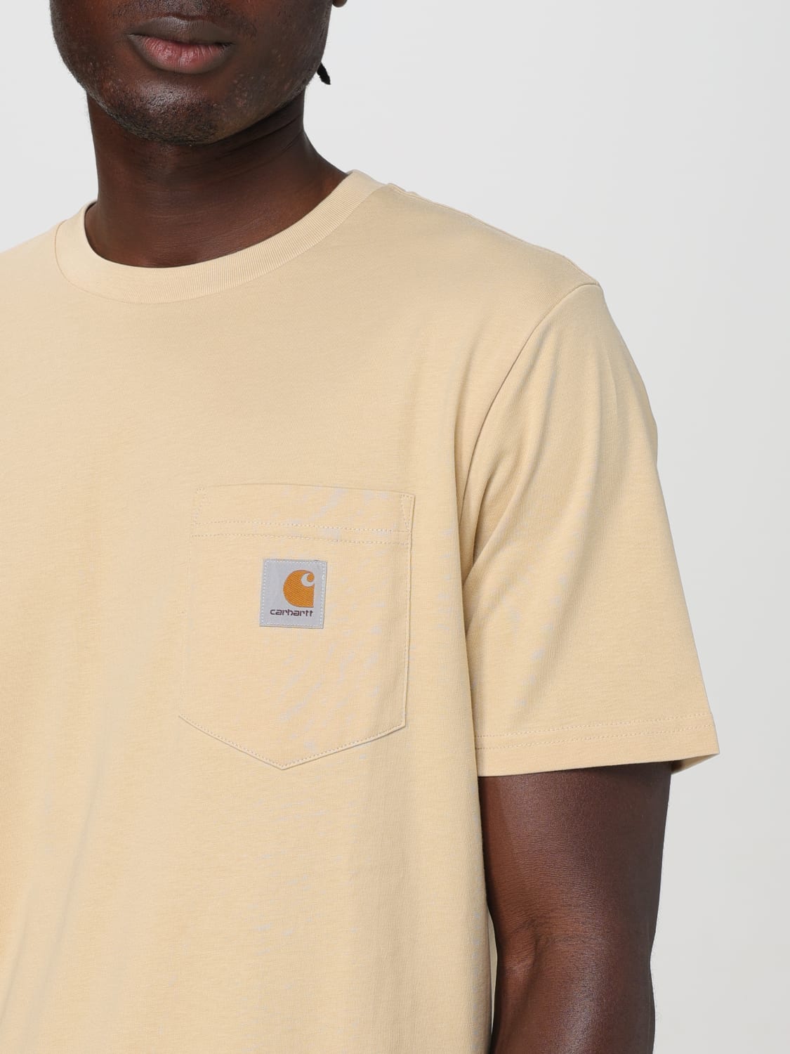 CARHARTT WIP T-SHIRT: T-shirt men Carhartt Wip, Yellow Cream - Img 4