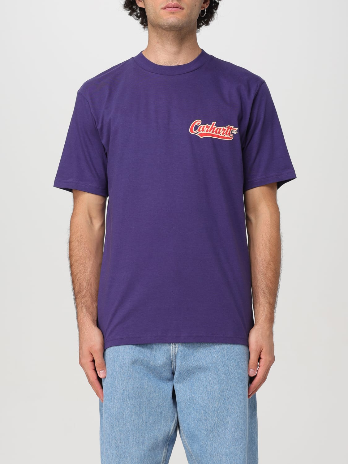 CARHARTT WIP T-SHIRT: T-shirt men Carhartt Wip, Violet - Img 1