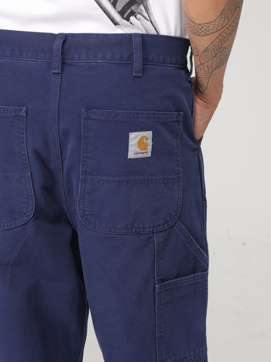 CARHARTT WIP PANTS: Pants men Carhartt Wip, Blue - Img 4