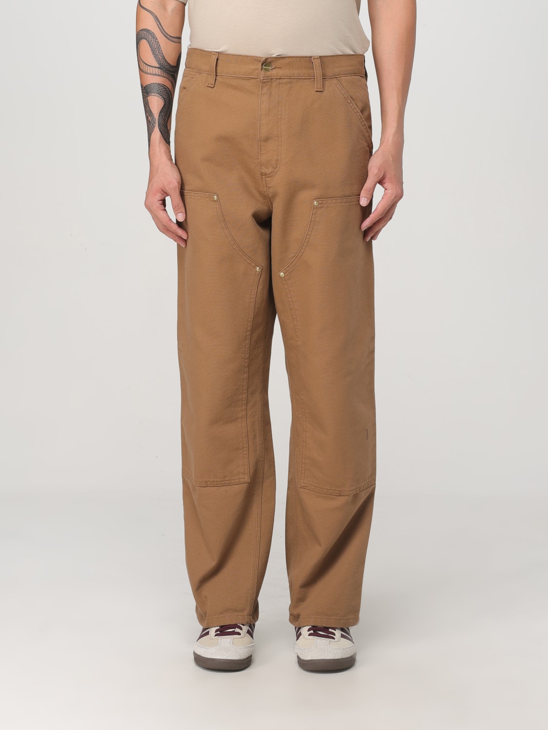 CARHARTT WIP PANTS: Pants men Carhartt Wip, Brown - Img 1