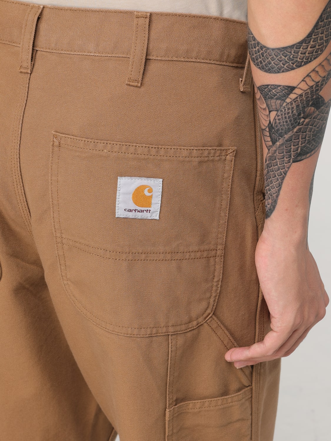 CARHARTT WIP PANTS: Pants men Carhartt Wip, Brown - Img 4