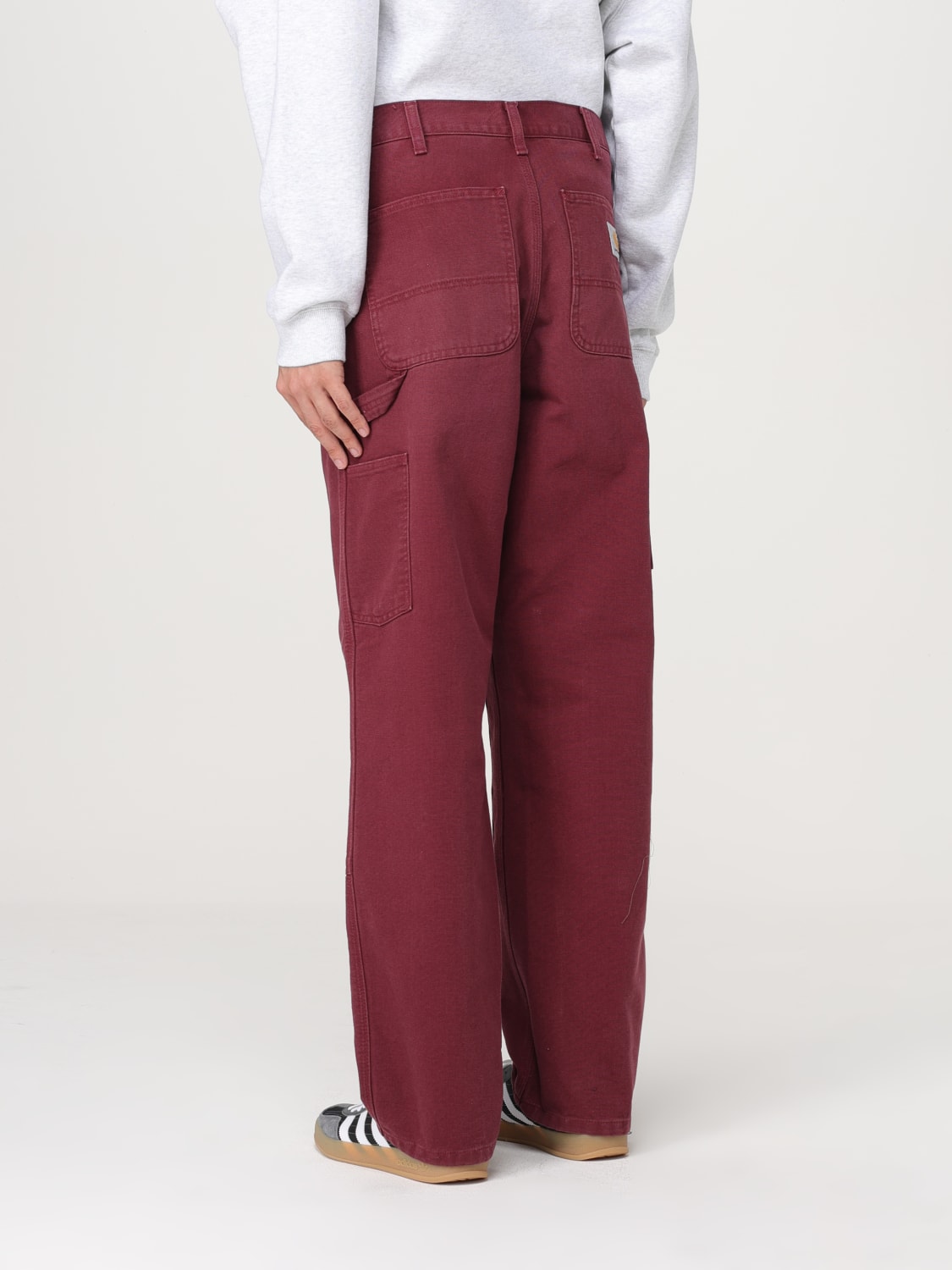 CARHARTT WIP PANTS: Pants men Carhartt Wip, Burgundy - Img 3