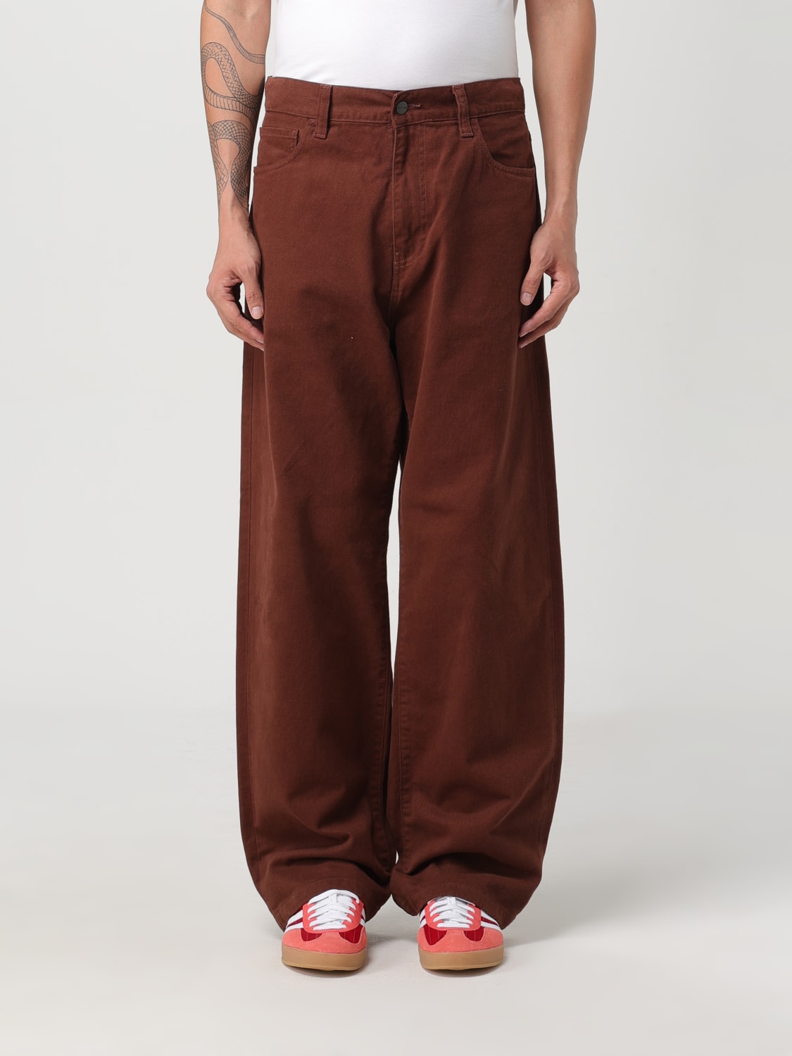 CARHARTT WIP PANTS: Pants men Carhartt Wip, Brown - Img 1