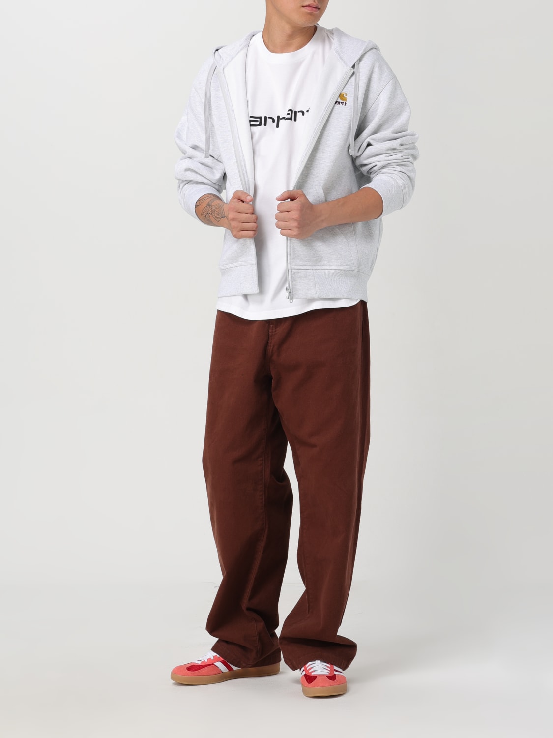 CARHARTT WIP PANTS: Pants men Carhartt Wip, Brown - Img 2