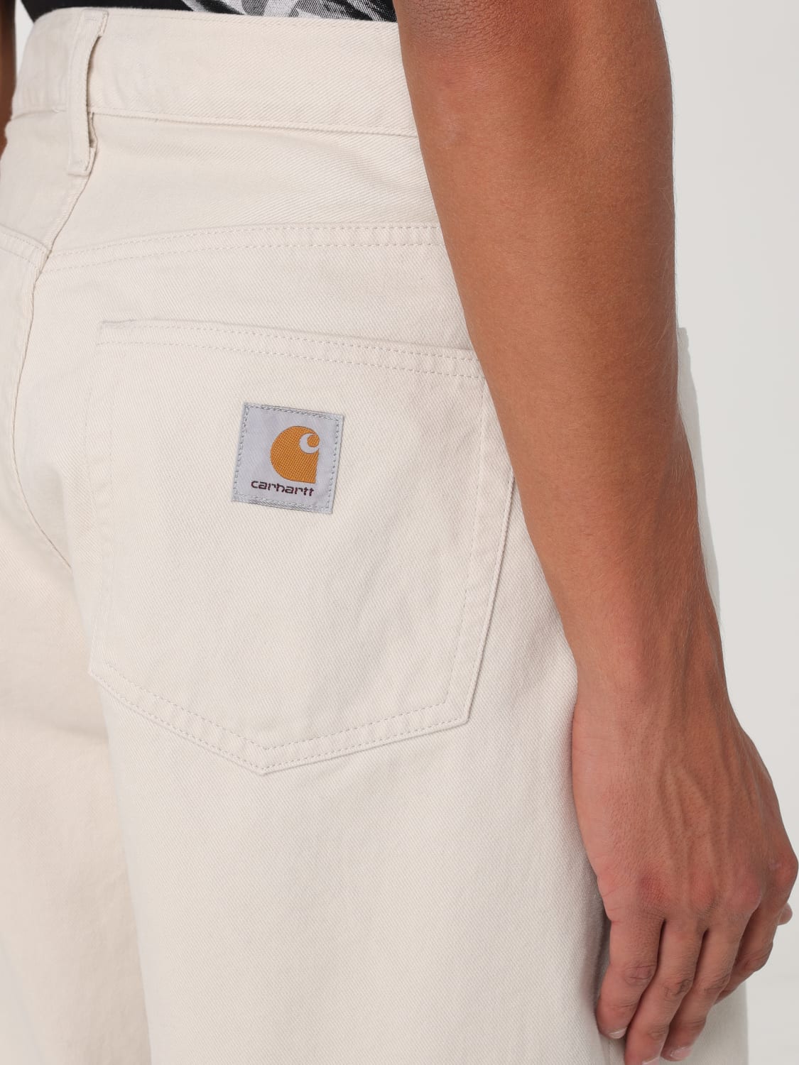 CARHARTT WIP PANTS: Pants men Carhartt Wip, Yellow Cream - Img 4