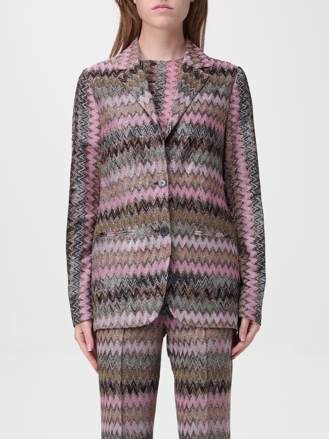 Giglio Blazer a monopetto Missoni a zig zag