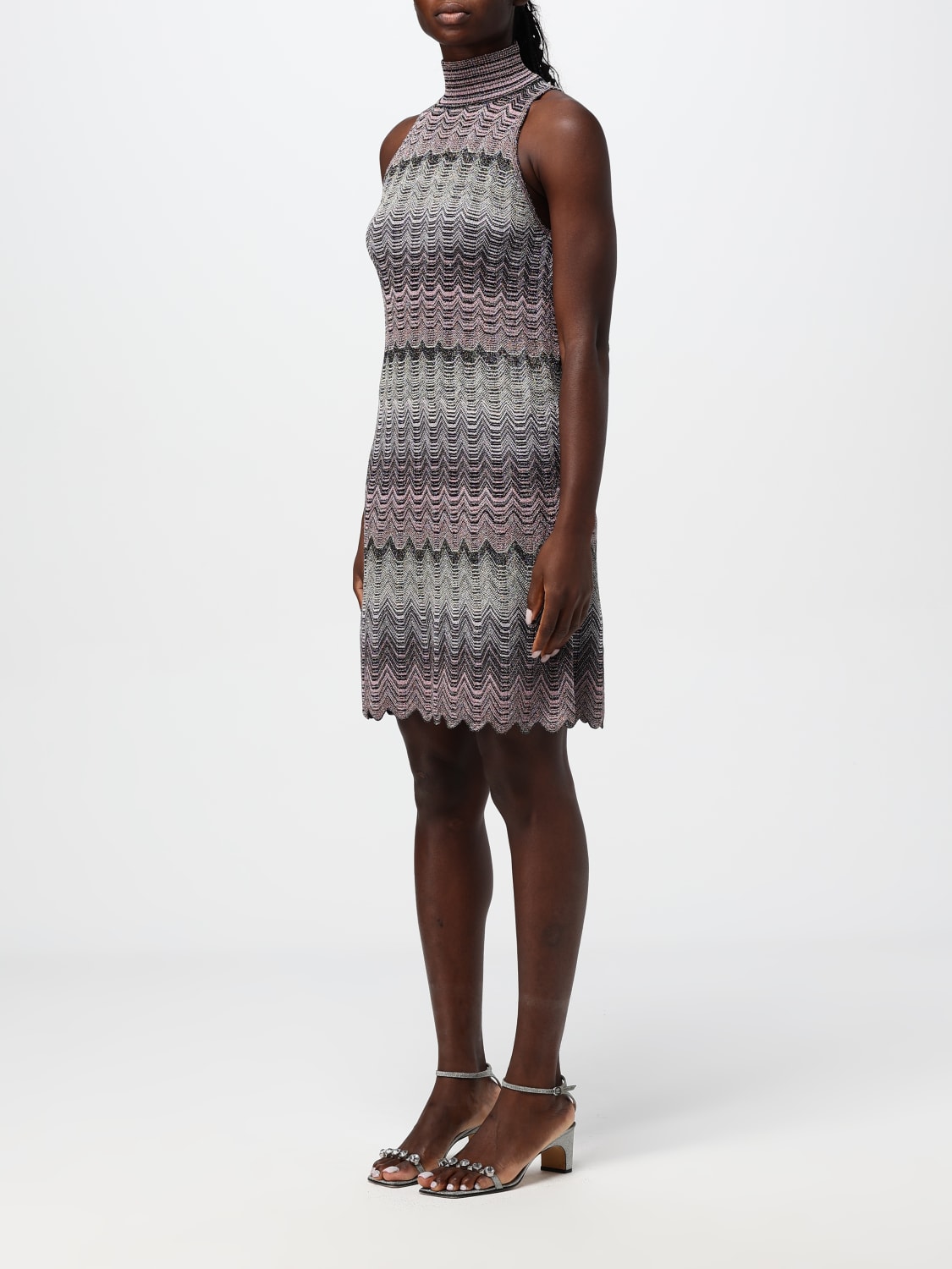 MISSONI DRESS: Dress woman Missoni, Violet - Img 3