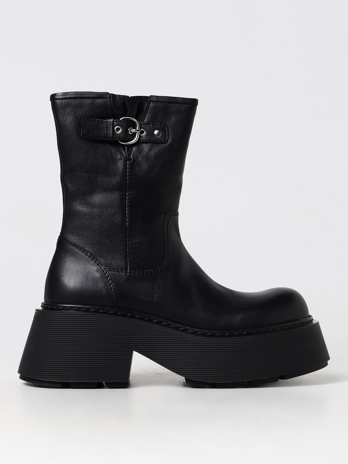 VIC MATIÉ FLAT ANKLE BOOTS: Flat ankle boots woman Vic MatiÉ, Black - Img 1