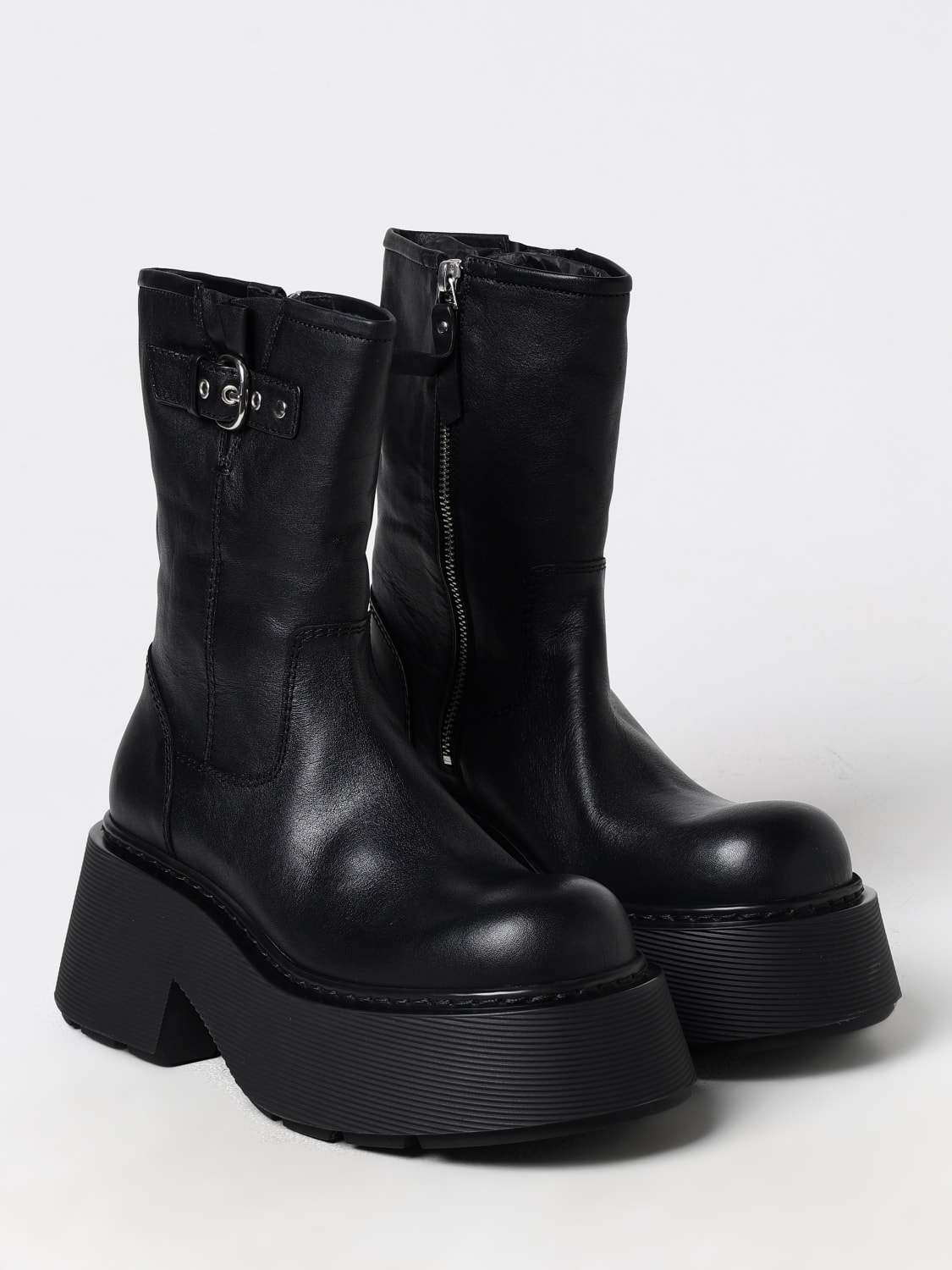 VIC MATIÉ FLAT ANKLE BOOTS: Flat ankle boots woman Vic MatiÉ, Black - Img 2