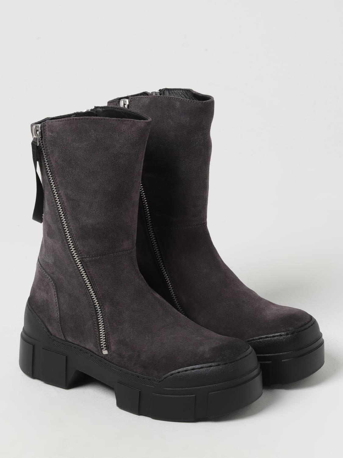 VIC MATIÉ FLAT ANKLE BOOTS: Flat ankle boots woman Vic MatiÉ, Grey - Img 2