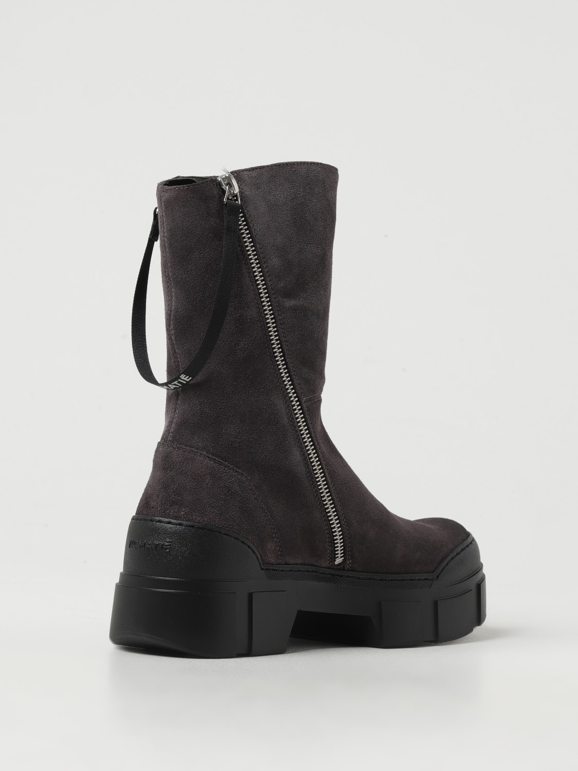 VIC MATIÉ FLAT ANKLE BOOTS: Flat ankle boots woman Vic MatiÉ, Grey - Img 3