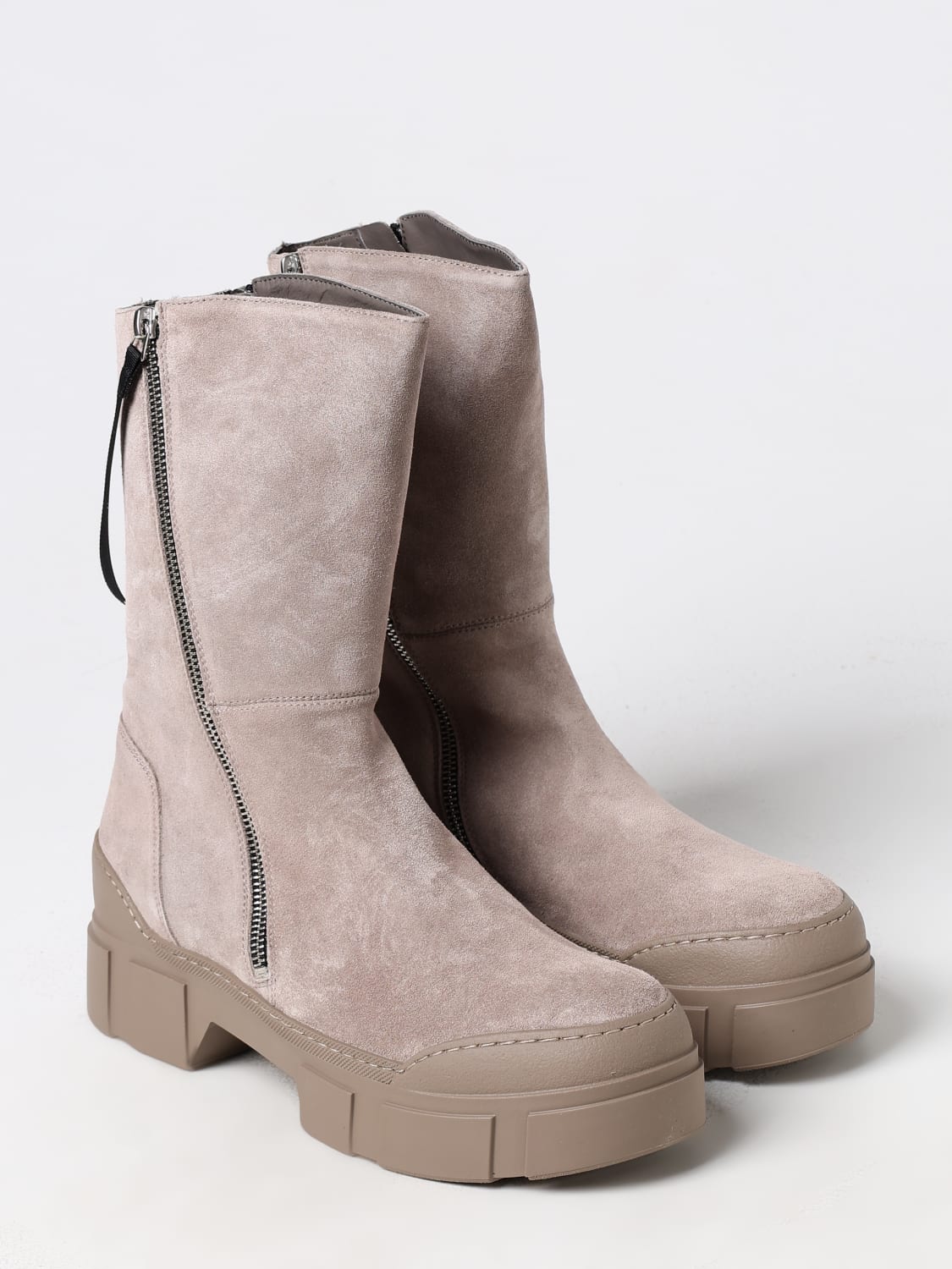 VIC MATIÉ FLAT ANKLE BOOTS: Flat ankle boots woman Vic MatiÉ, Beige - Img 2