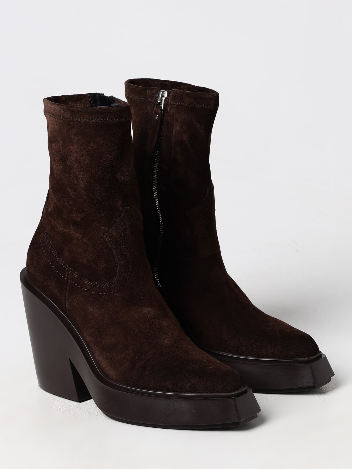 VIC MATIÉ FLAT ANKLE BOOTS: Flat ankle boots woman Vic MatiÉ, Dark - Img 2