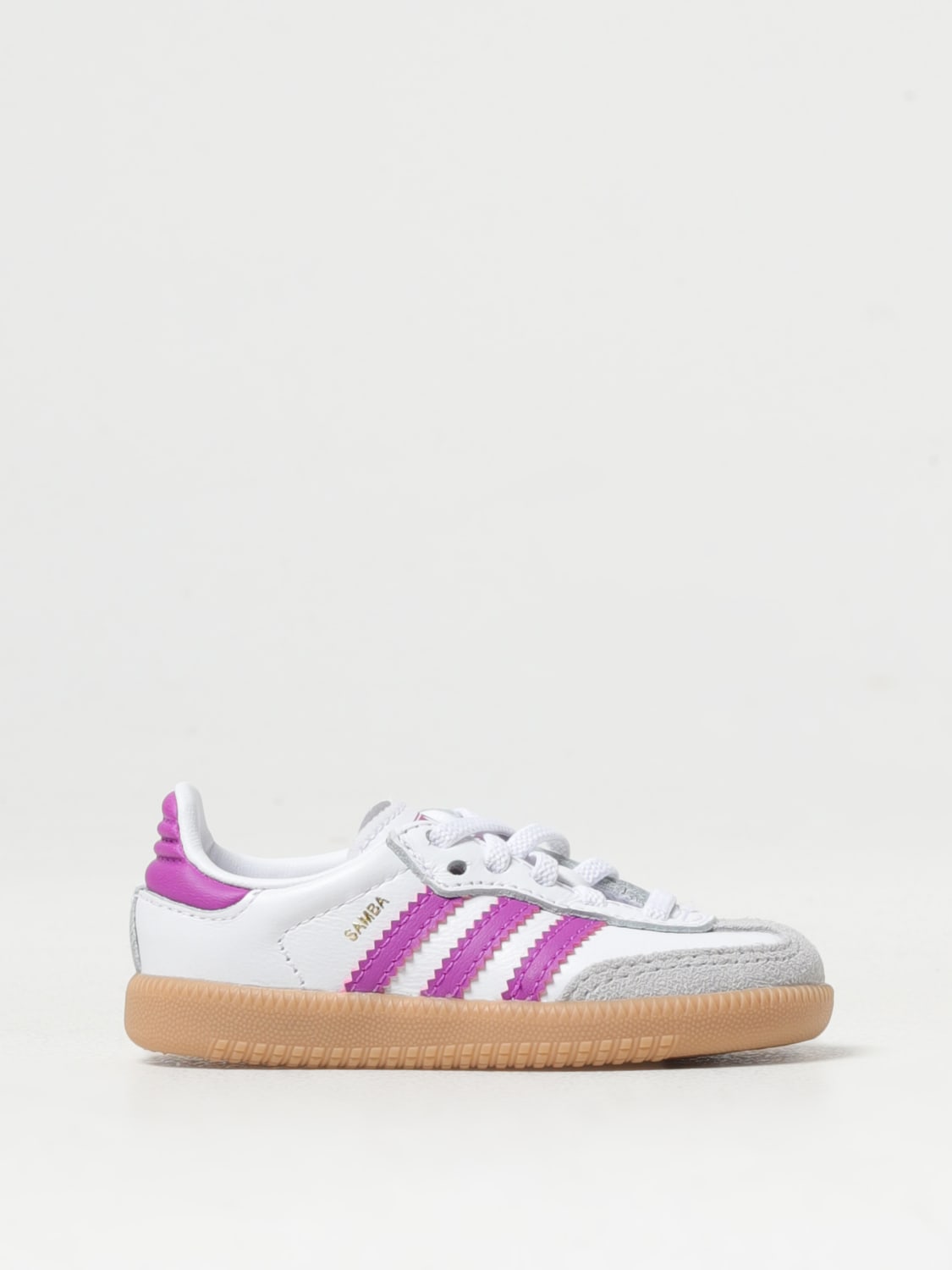 Junior adidas white trainers top