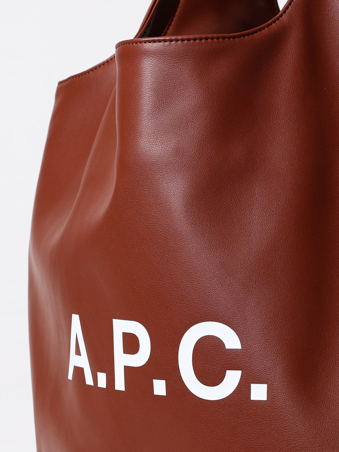 A.P.C. SAC CABAS: Sac porté épaule femme A.P.C., Marron - Img 3