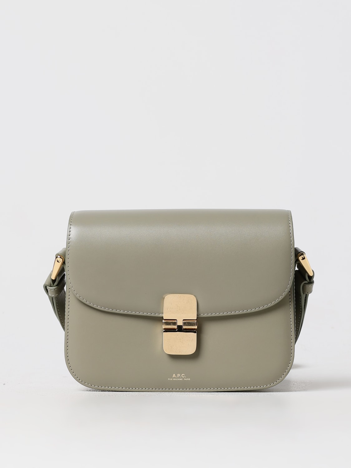 A.P.C. MINI BAG: Shoulder bag woman A.P.C., Charcoal - Img 1