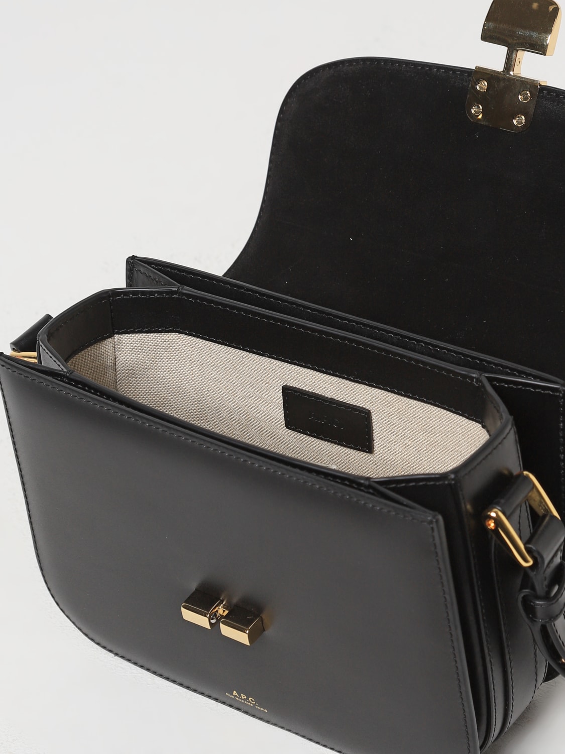 A.P.C. MINI BAG: Shoulder bag woman A.P.C., Black - Img 3