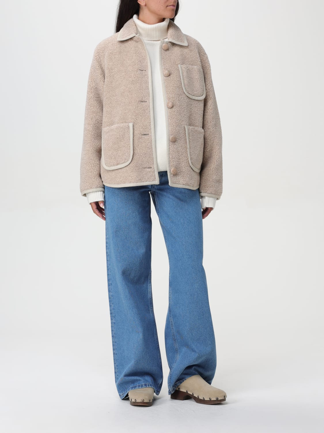 A.P.C. JACKET: Jacket woman A.P.C., Beige - Img 2