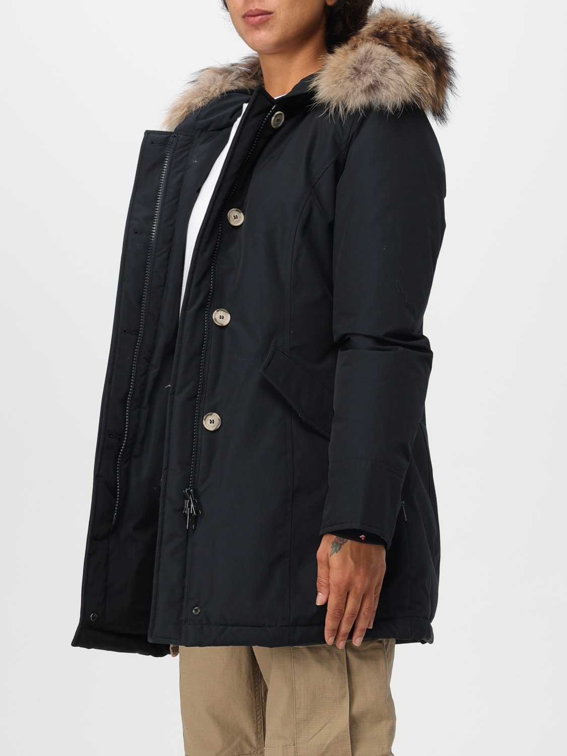 WOOLRICH 外套: 外套 女士 Woolrich, 蓝色 - Img 3