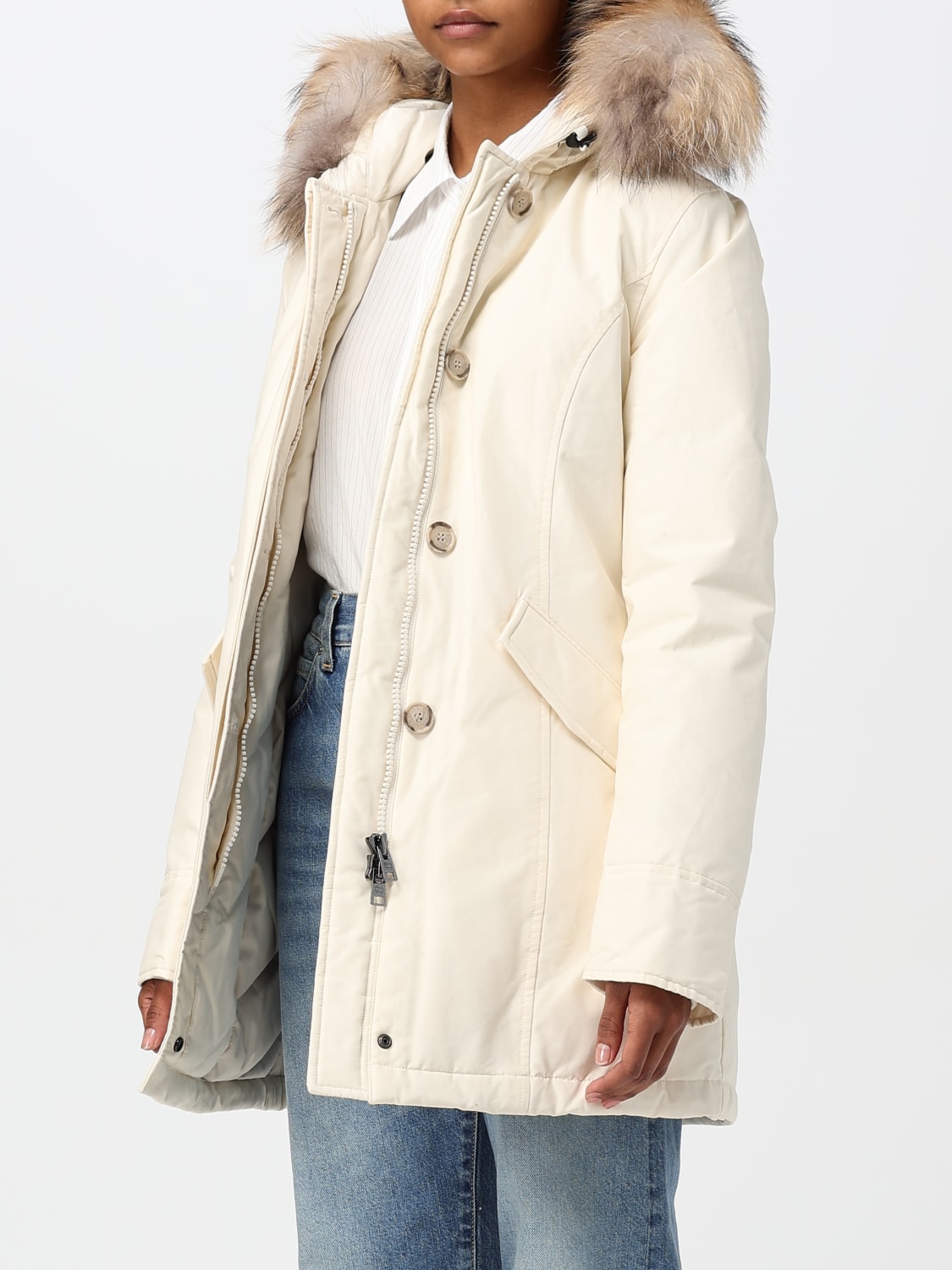 WOOLRICH JACKET: Jacket woman Woolrich, Beige - Img 3