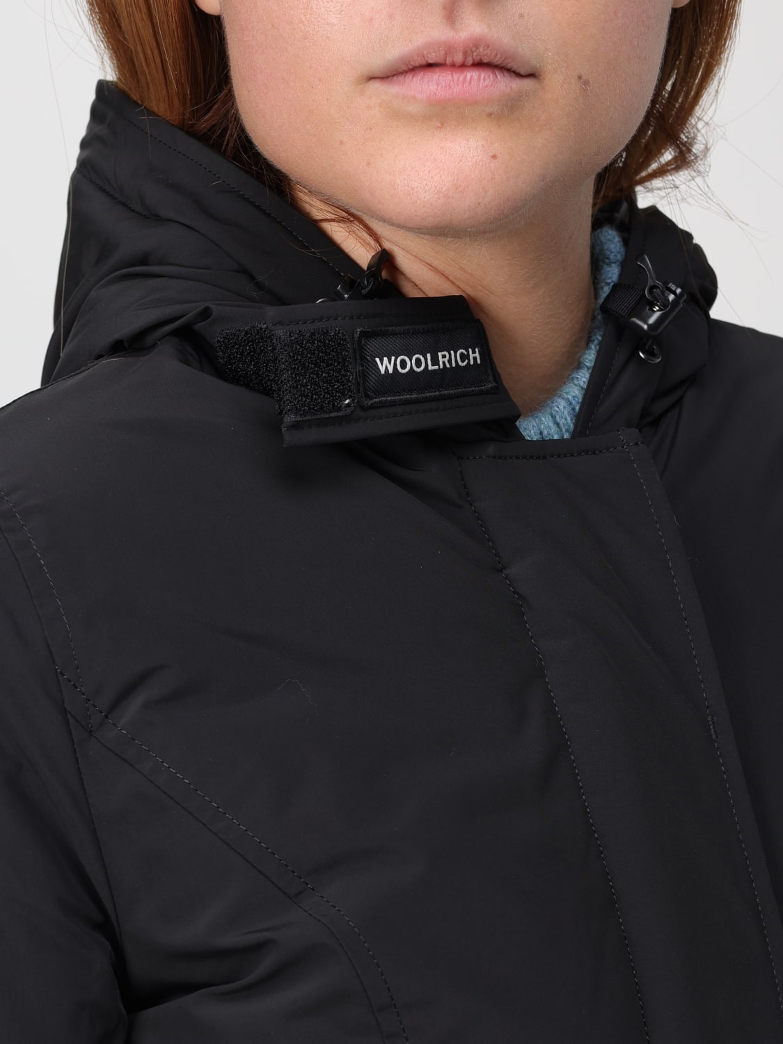 WOOLRICH 外套: 外套 女士 Woolrich, 黑色 - Img 4