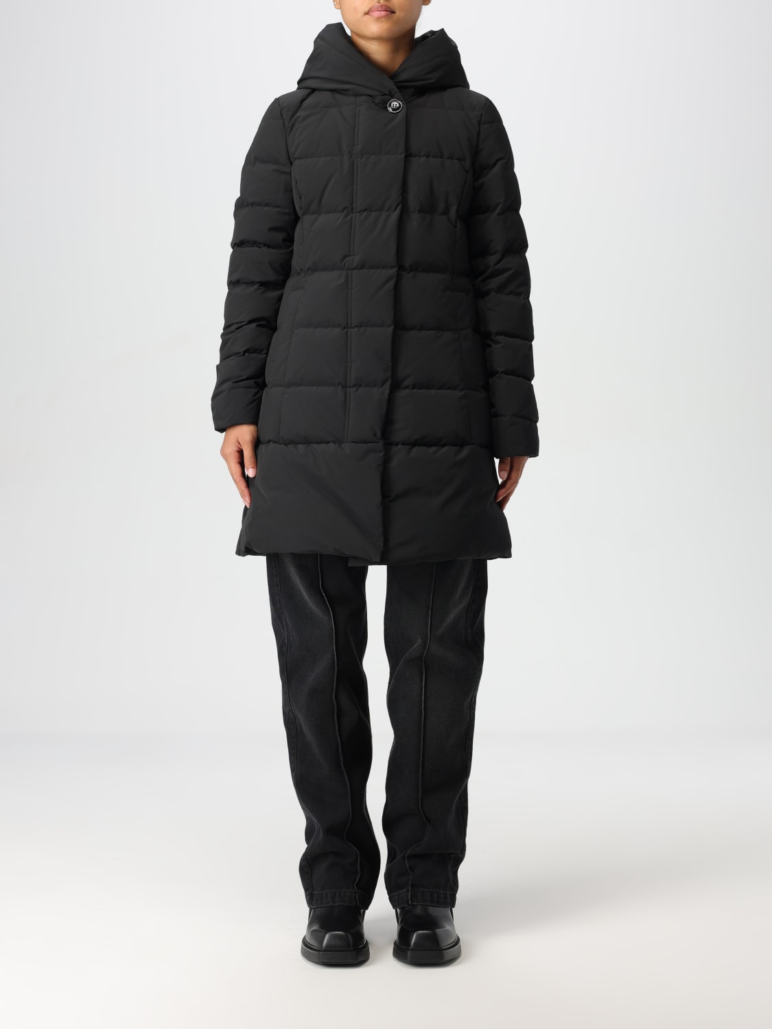 WOOLRICH 外套: 外套 女士 Woolrich, 黑色 - Img 1