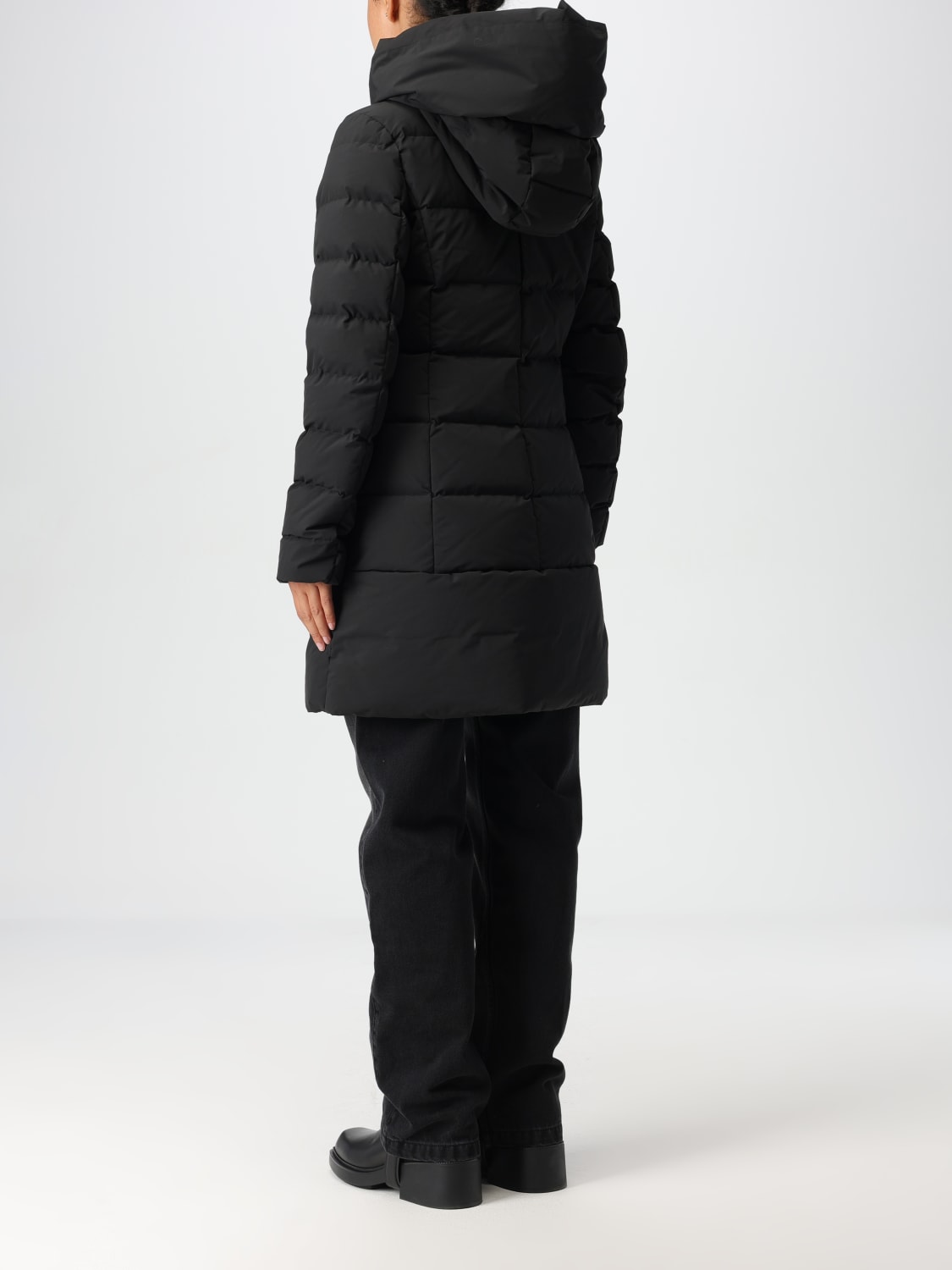 WOOLRICH 外套: 外套 女士 Woolrich, 黑色 - Img 2