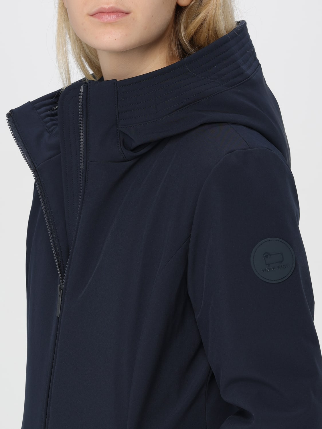 WOOLRICH GIACCA: Parka con cappuccio Woolrich, Blue Navy - Img 4