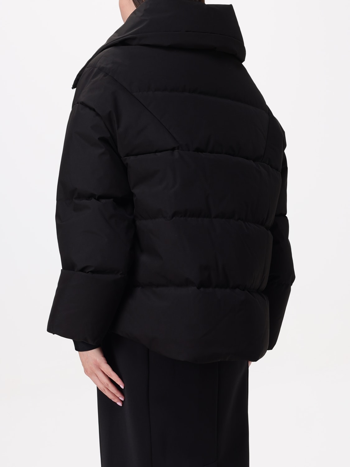 WOOLRICH 外套: 外套 女士 Woolrich, 黑色 - Img 2