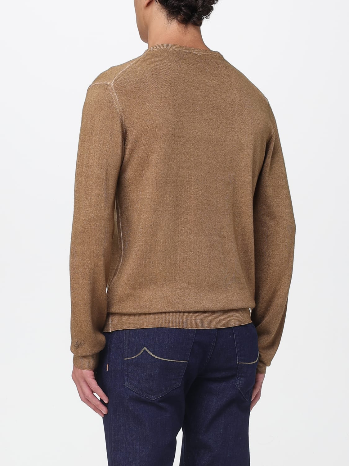WOOLRICH MAGLIA: Maglia a girocollo basic Woolrich, Marrone - Img 2