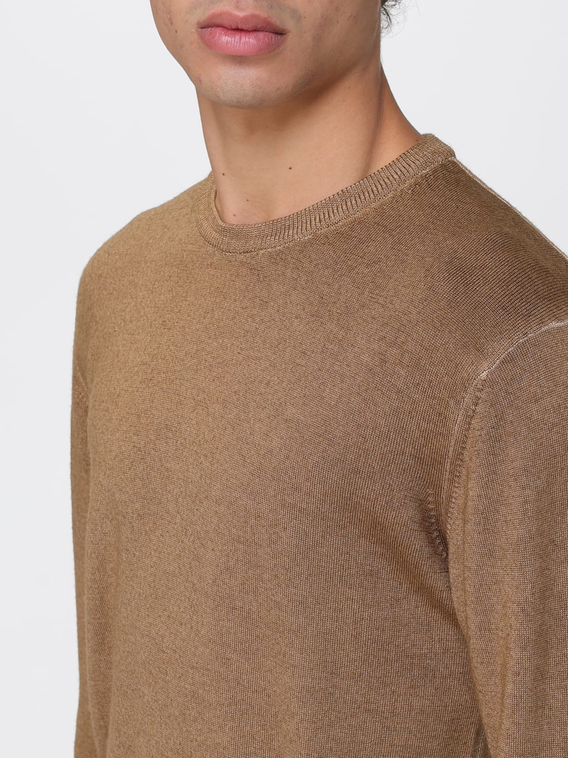 WOOLRICH MAGLIA: Maglia a girocollo basic Woolrich, Marrone - Img 3