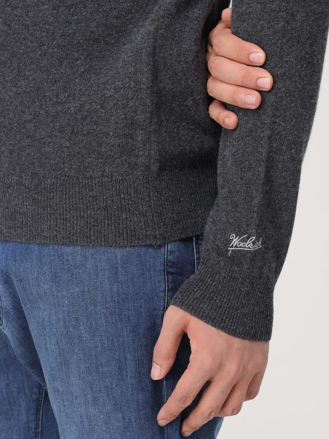 WOOLRICH SWEATER: Sweater men Woolrich, Charcoal - Img 3