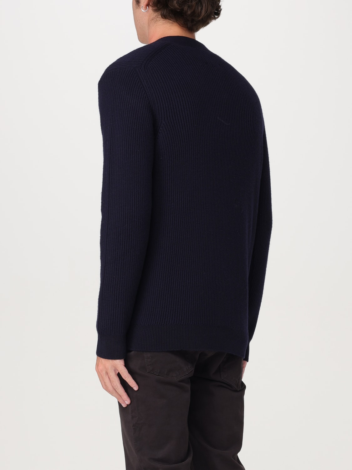 WOOLRICH CARDIGAN: Woolrich V-neck cardigan, Blue - Img 2