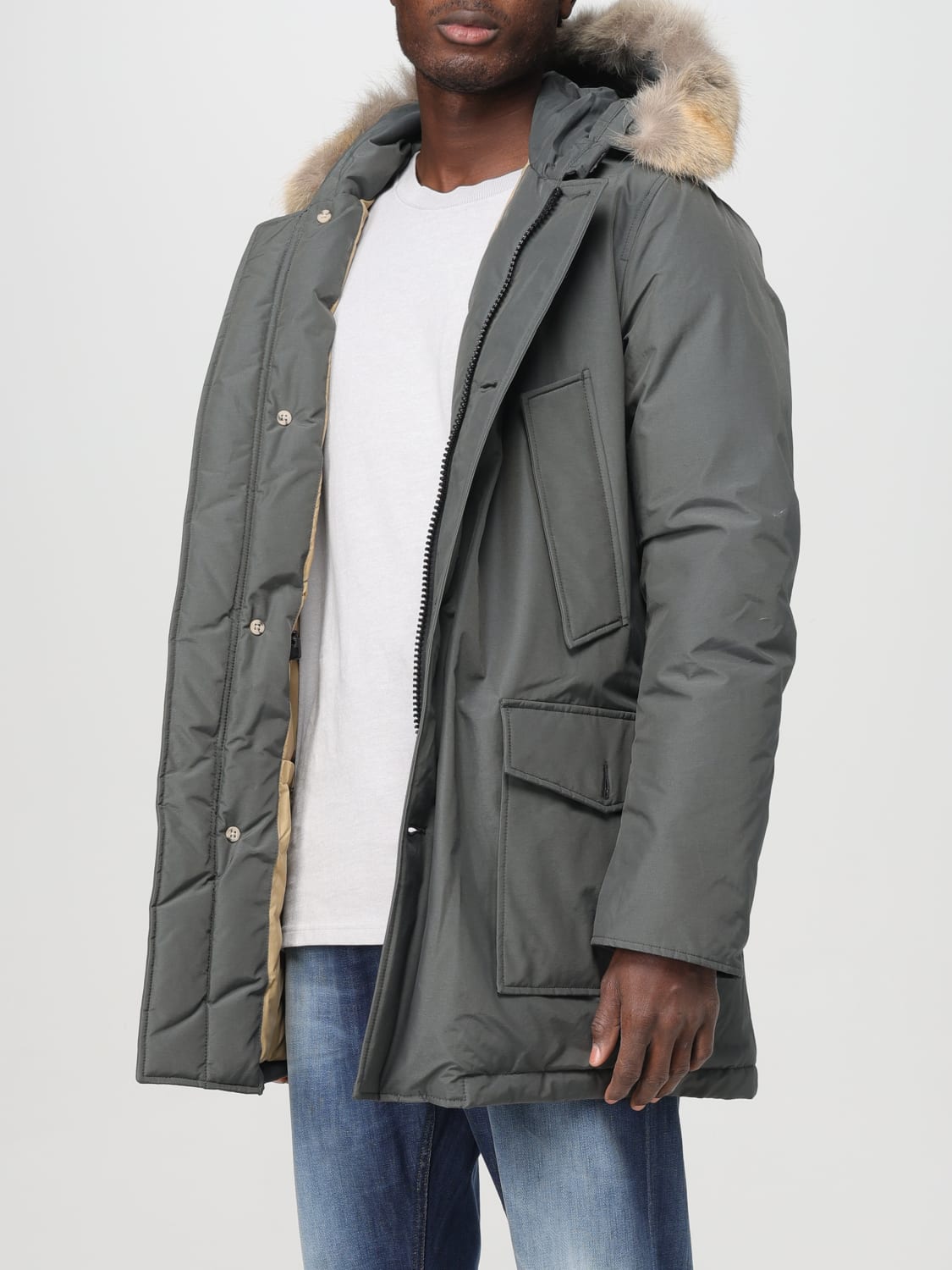 WOOLRICH JACKET: Jacket men Woolrich, Grey - Img 3