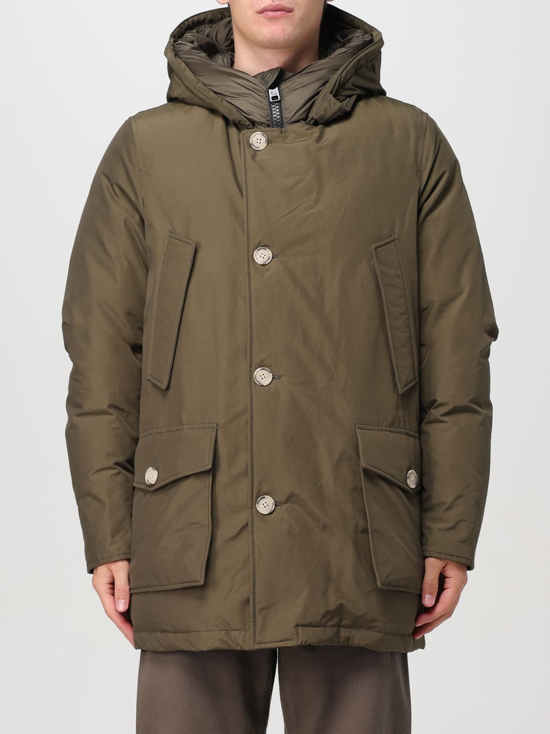 WOOLRICH ジャケット: ジャケット メンズ Woolrich, グリーン - Img 1