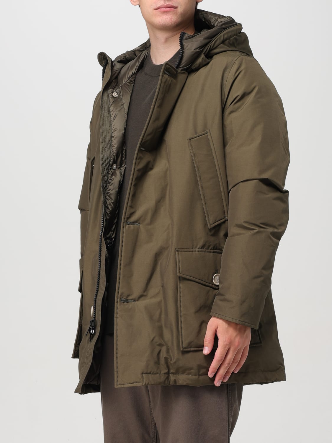 WOOLRICH ジャケット: ジャケット メンズ Woolrich, グリーン - Img 3