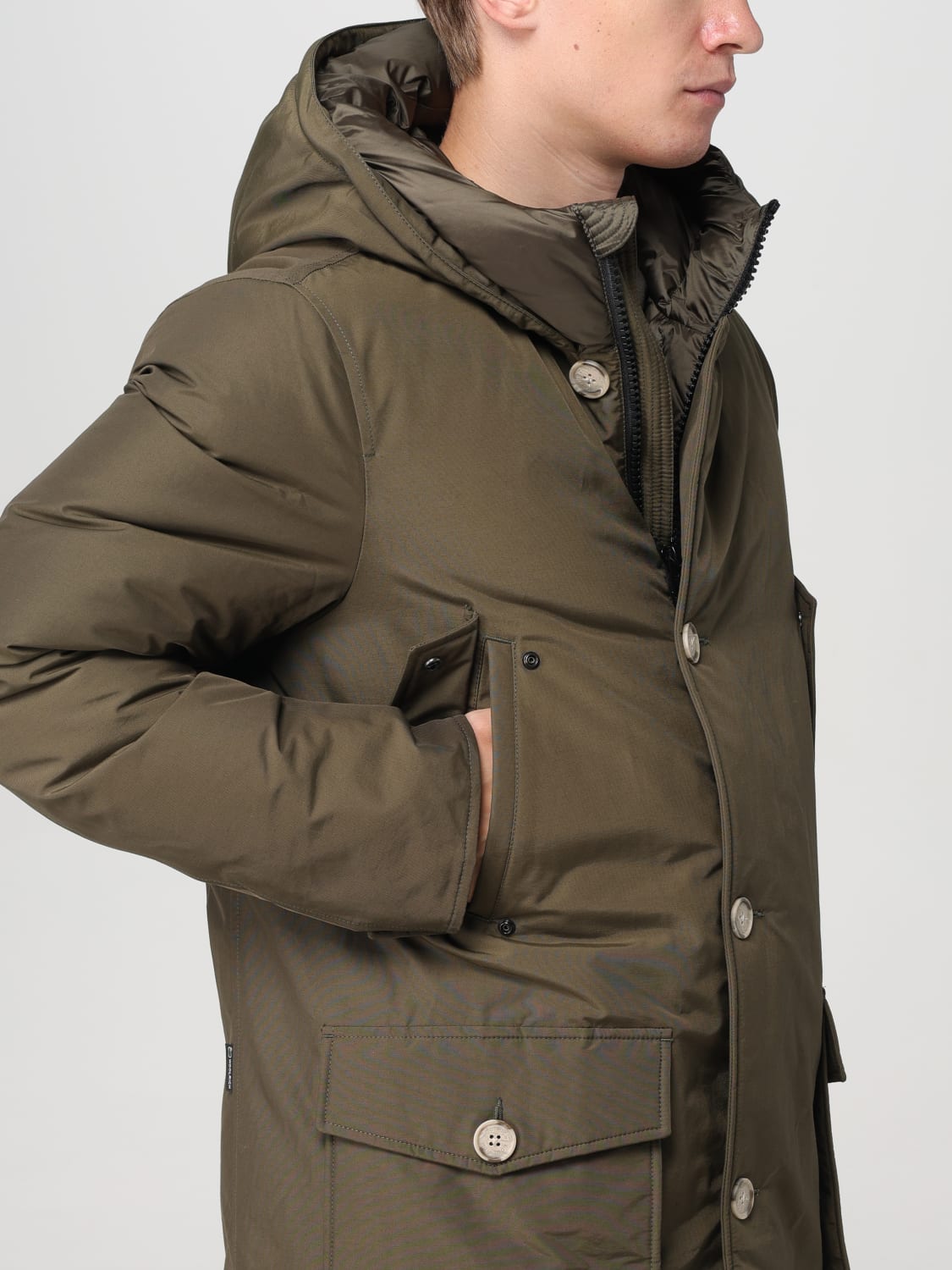 WOOLRICH ジャケット: ジャケット メンズ Woolrich, グリーン - Img 4