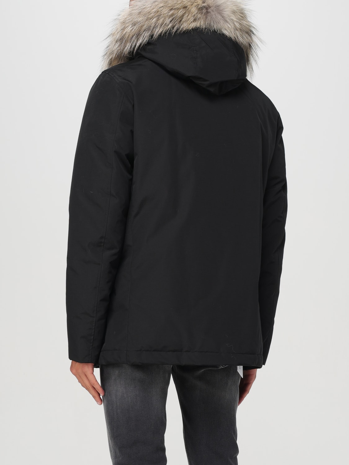 WOOLRICH GIACCA: Bomber Woolrich in misto cotone , Nero - Img 2