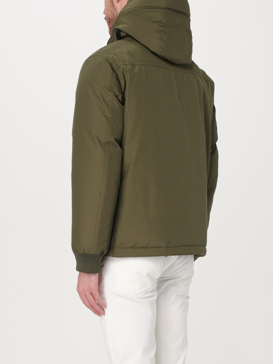 WOOLRICH GIACCA: Piumino Woolrich in misto cotone , Verde - Img 2