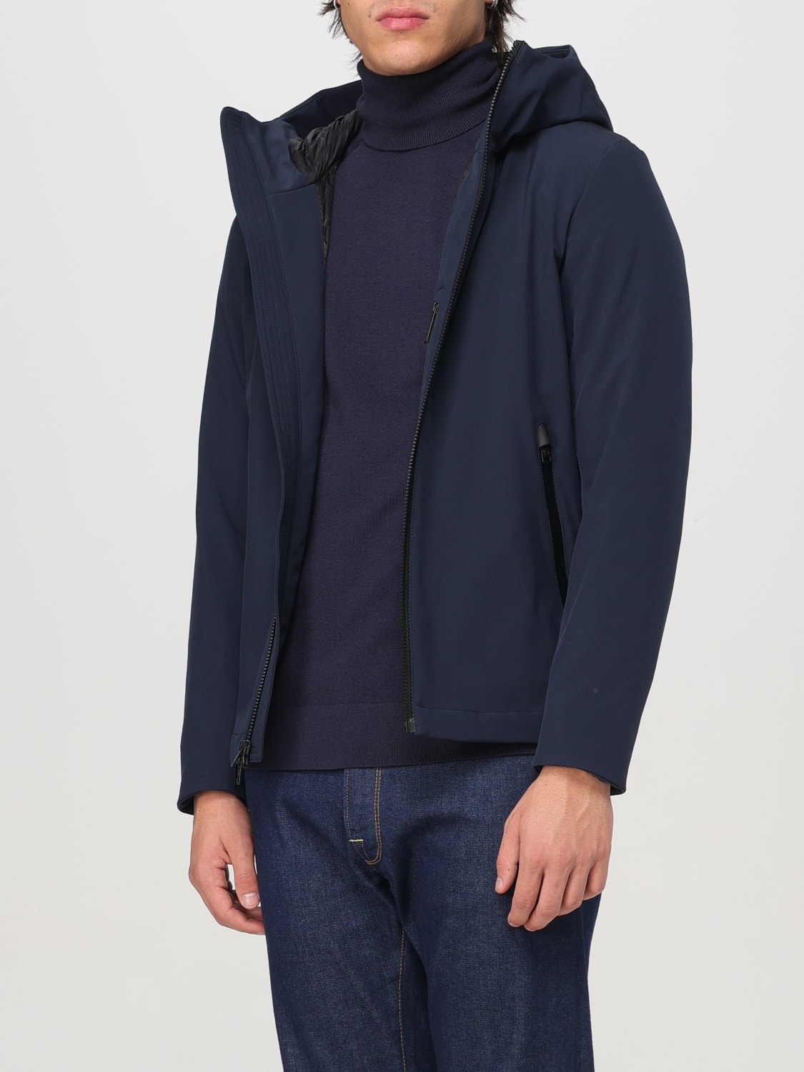 WOOLRICH GIACCA: Giubbotto Woolrich in nylon stretch , Blue - Img 3